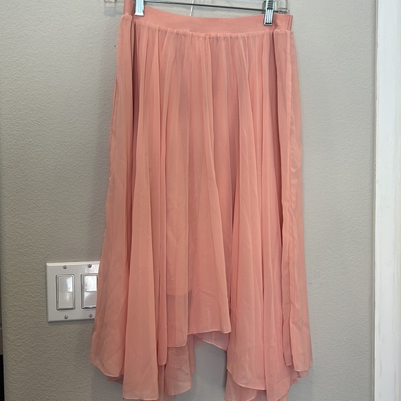 Meadow Rue I Anthropologie Scalloped Pleats Midi Skirt - Picture 5 of 8
